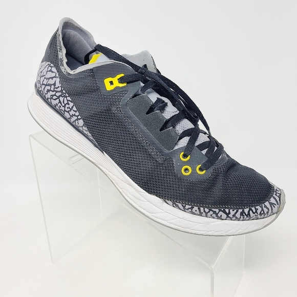 Jordan Shoes | Nike Jordan 88 Racer Running Shoes Black Yellow El | Color: Black/Yellow | Size: 11 | Ooohlala_2009's Closet